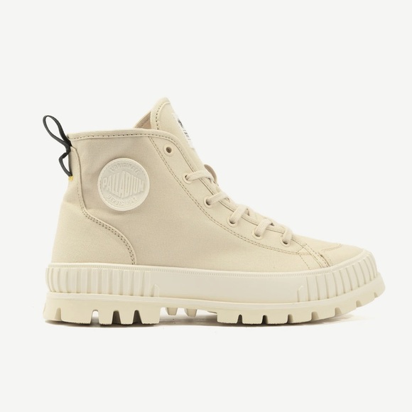 Palladium Pallashock Canvas Boots Sahara Off-White in Women’s 7 / EU 38 - Picture 1 of 8